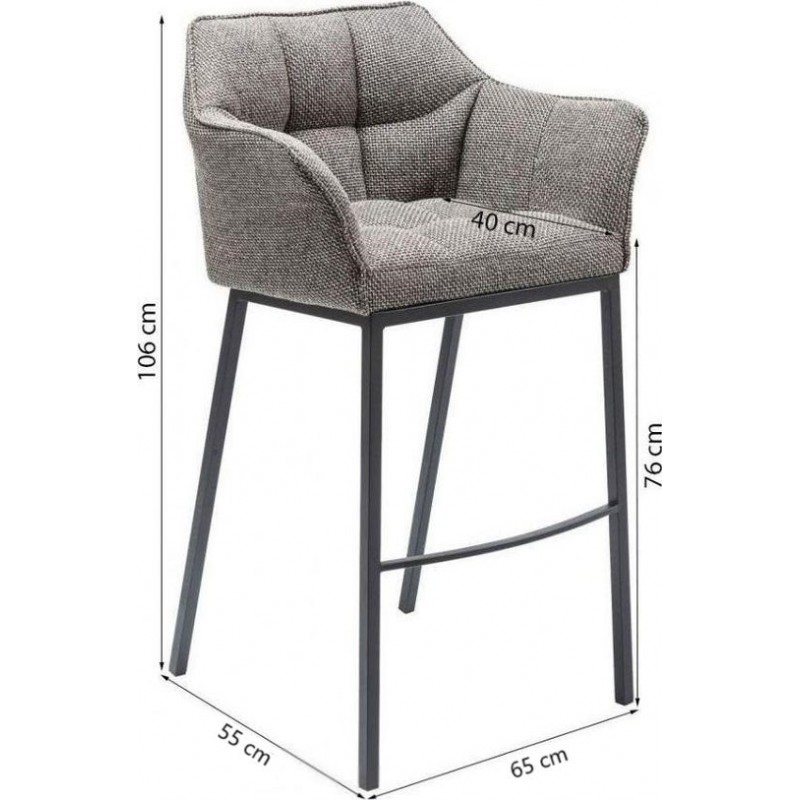 Bar Stool Thinktank Quattro Grey